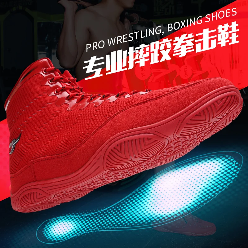 Big Size 38-46 Wrestling Shoes for Men New Style Breathable Boxing Sneakers Non Slip Combat Sneakers Training Fighting Boots
Big Size 38-46 Wrestling Shoes for Men New Style Breathable Boxing Sneakers Non Slip Combat Sneakers Training Fighting Boots
