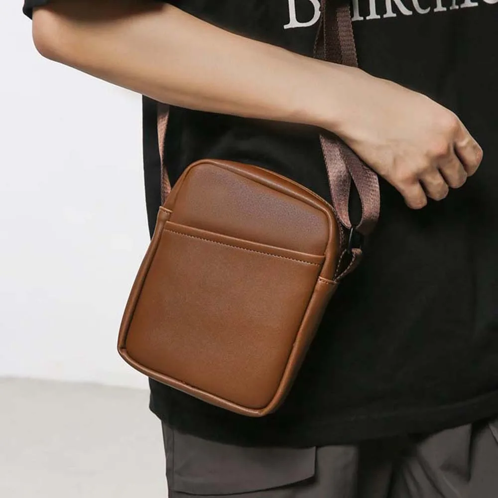 Small Square Men's Shoulder Bag Large Capacity Coin Purse Men Crossbody Bag Storage Black Brown PU Leather Handbag Men Boys
Small Square Men's Shoulder Bag Large Capacity Coin Purse Men Crossbody Bag Storage Black Brown PU Leather Handbag Men Boys