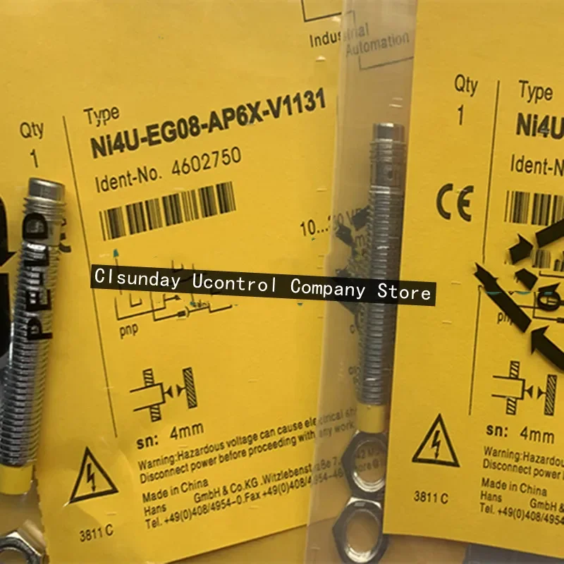 3pcs New proximity switch NI4U-EG08-AN6X-V1131 NI4U-EG08-AP6X-V1131
3pcs New proximity switch NI4U-EG08-AN6X-V1131 NI4U-EG08-AP6X-V1131