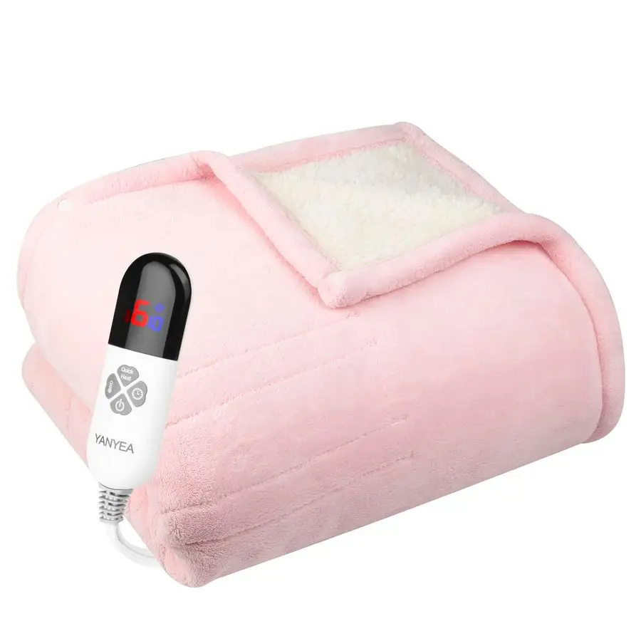 Heated Throw Blanket Sherpa 50x60 Pink Machine Washable 6 Heat Settings 4 Hours Auto Off Overheat Protection for Home Office Use
Heated Throw Blanket Sherpa 50x60 Pink Machine Washable 6 Heat Settings 4 Hours Auto Off Overheat Protection for Home Office Use