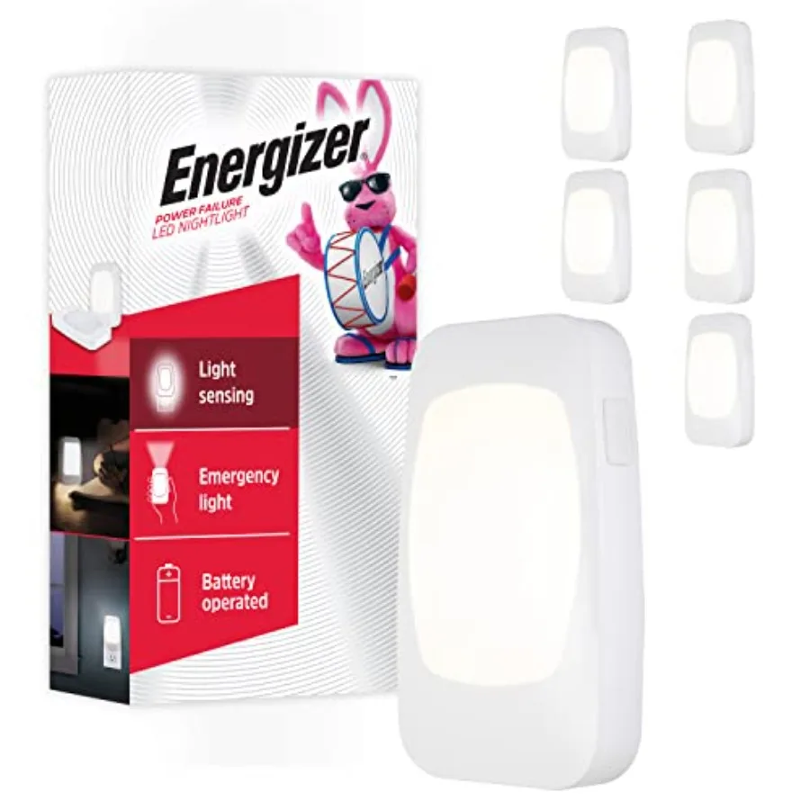 4-in-1 LED Power Failure Night Light 6 Pack Plug-in Light Sensing Auto On/Off Foldable Plug Soft White Emergency Flashlight Tab
4-in-1 LED Power Failure Night Light 6 Pack Plug-in Light Sensing Auto On/Off Foldable Plug Soft White Emergency Flashlight Tab