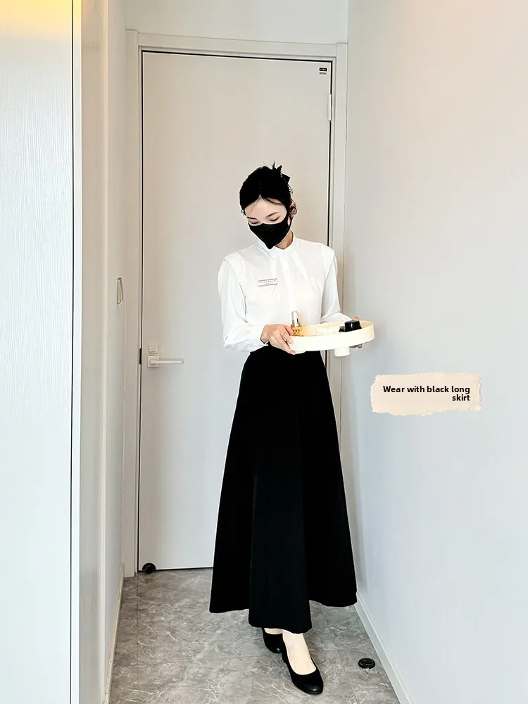 Korean Sle Beau Therapist Work orm Women's Autumn Winter Beau Salon Hotel Front Desk Reception Club Massage High En...
Korean Sle Beau Therapist Work orm Women's Autumn Winter Beau Salon Hotel Front Desk Reception Club Massage High En...