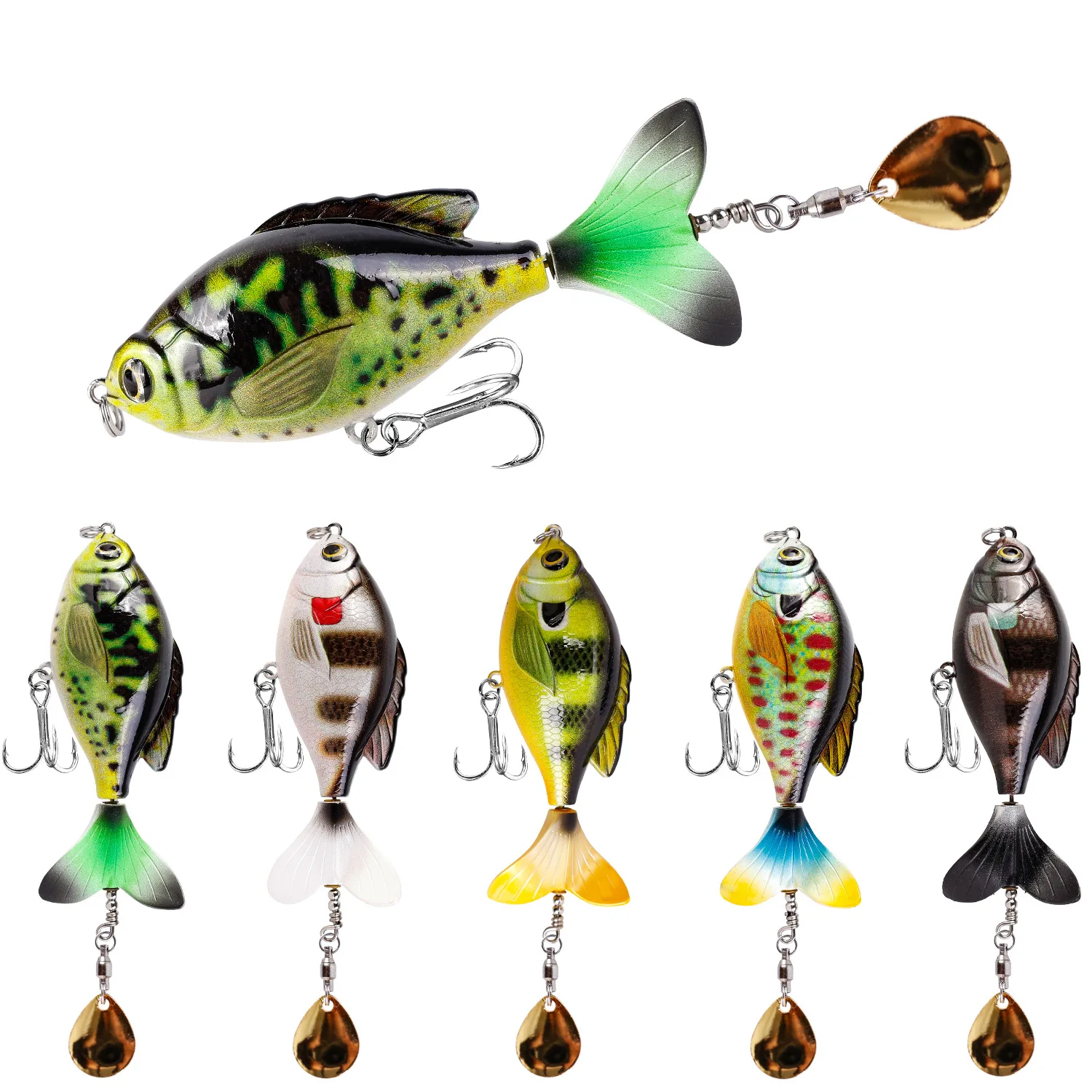 In Stock Topwater Propeller Tractor Floating Crankbait Popper Rattle Bionic Hard Bait Bass Perch Trout Fresh Saltwater Tackle
In Stock Topwater Propeller Tractor Floating Crankbait Popper Rattle Bionic Hard Bait Bass Perch Trout Fresh Saltwater Tackle