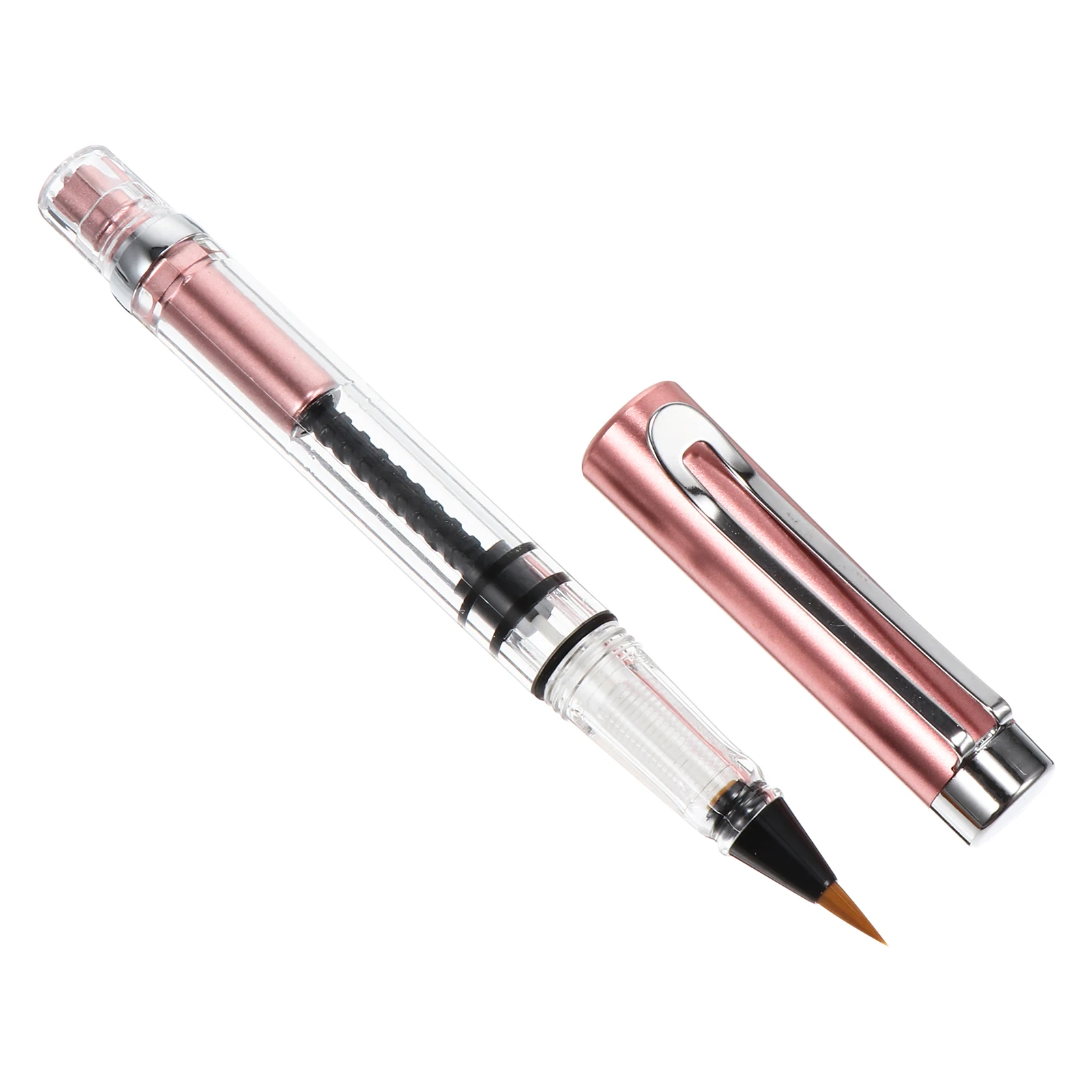 Refillable Brush Pen Watercolor Calligraphy Pen Large Ink Storage Transparent Body Nylon Hair Brush Smooth Writing for Painting
Refillable Brush Pen Watercolor Calligraphy Pen Large Ink Storage Transparent Body Nylon Hair Brush Smooth Writing for Painting