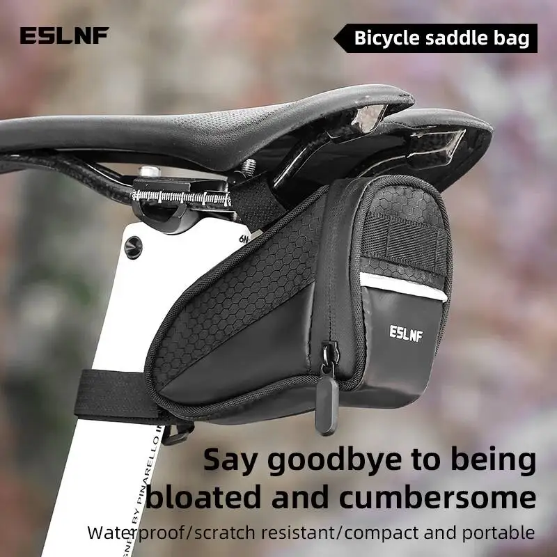 ESLNF Rainproof Road Bike Saddle Reflective Bicycle Cycling Equipment Storage Bag
ESLNF Rainproof Road Bike Saddle Reflective Bicycle Cycling Equipment Storage Bag