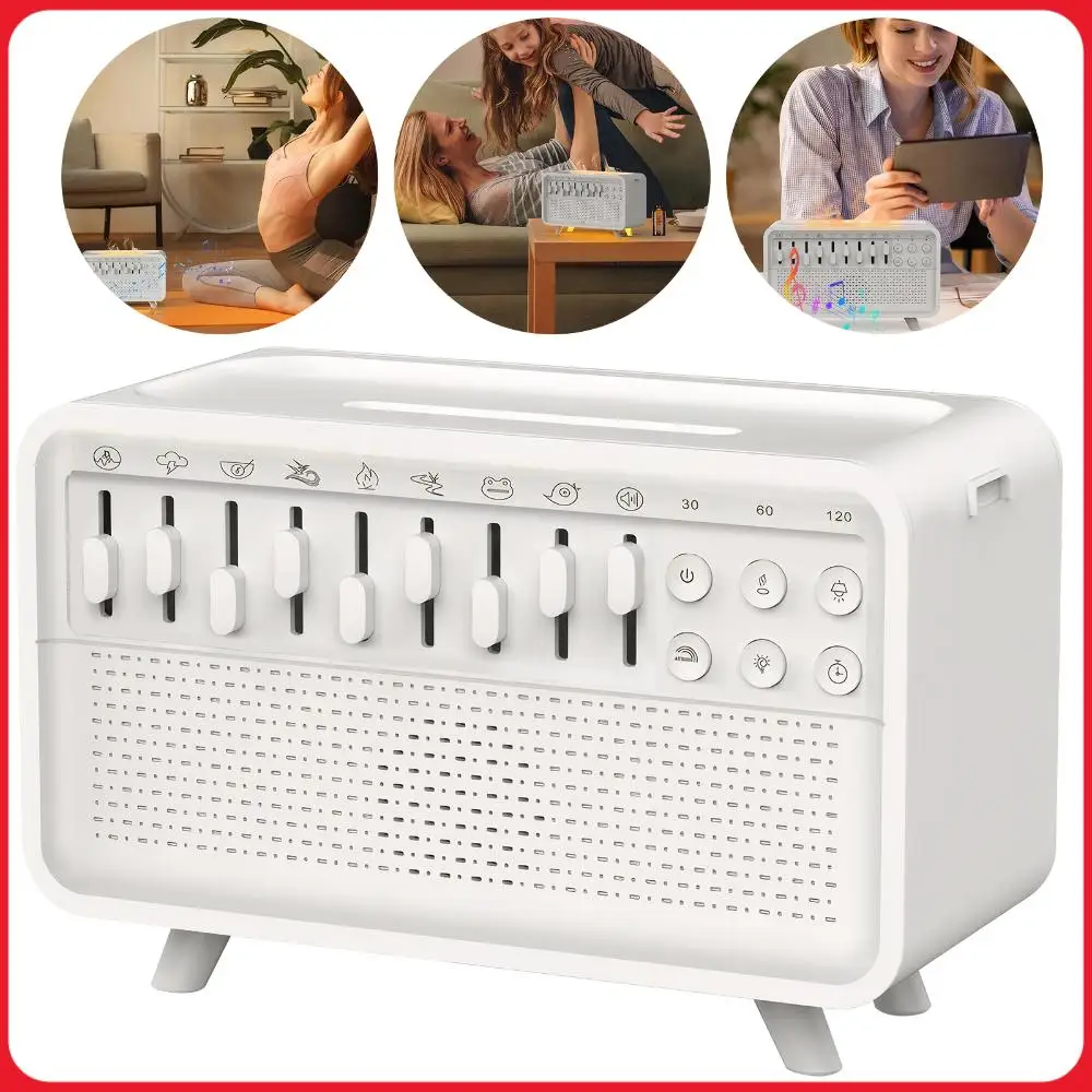 LED White Noise Speaker with 8 Nature Sounds Portable BT Speaker Timer Essential Oils Humidifier for Bedroom Living Room Bedside
LED White Noise Speaker with 8 Nature Sounds Portable BT Speaker Timer Essential Oils Humidifier for Bedroom Living Room Bedside