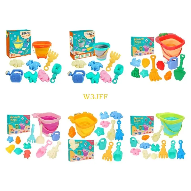 W3JF Kids Travel Sand Toy with Sand Shovel Sea Animal Mould Foldable Bucket Outdoor Water Play Toy for Children Pool Play
W3JF Kids Travel Sand Toy with Sand Shovel Sea Animal Mould Foldable Bucket Outdoor Water Play Toy for Children Pool Play