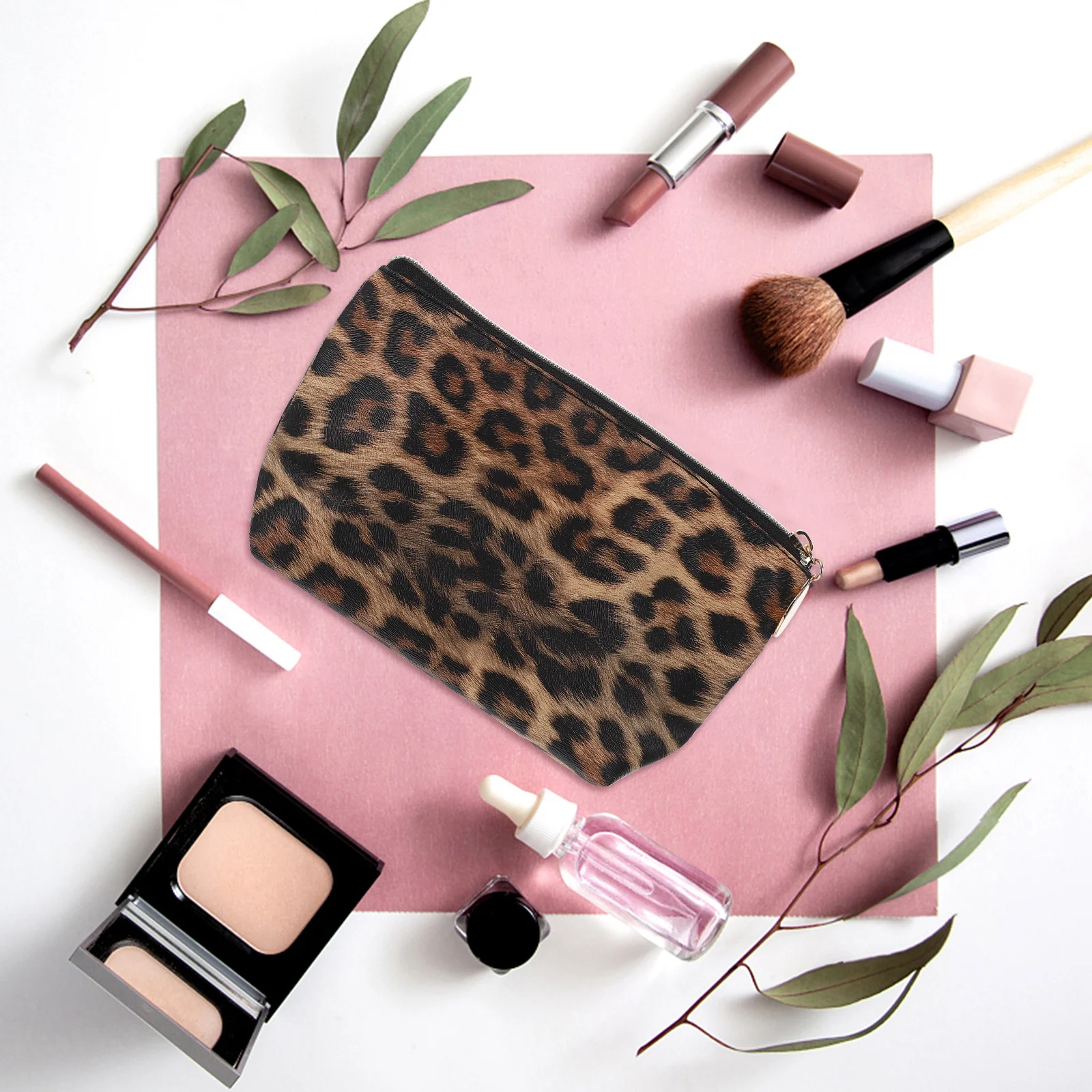 2pcs Makeup Bag Leopard Print Pouch Premium Pu Portable Travel Toiletry Organizer Zipper Closure Gift For Women
2pcs Makeup Bag Leopard Print Pouch Premium Pu Portable Travel Toiletry Organizer Zipper Closure Gift For Women