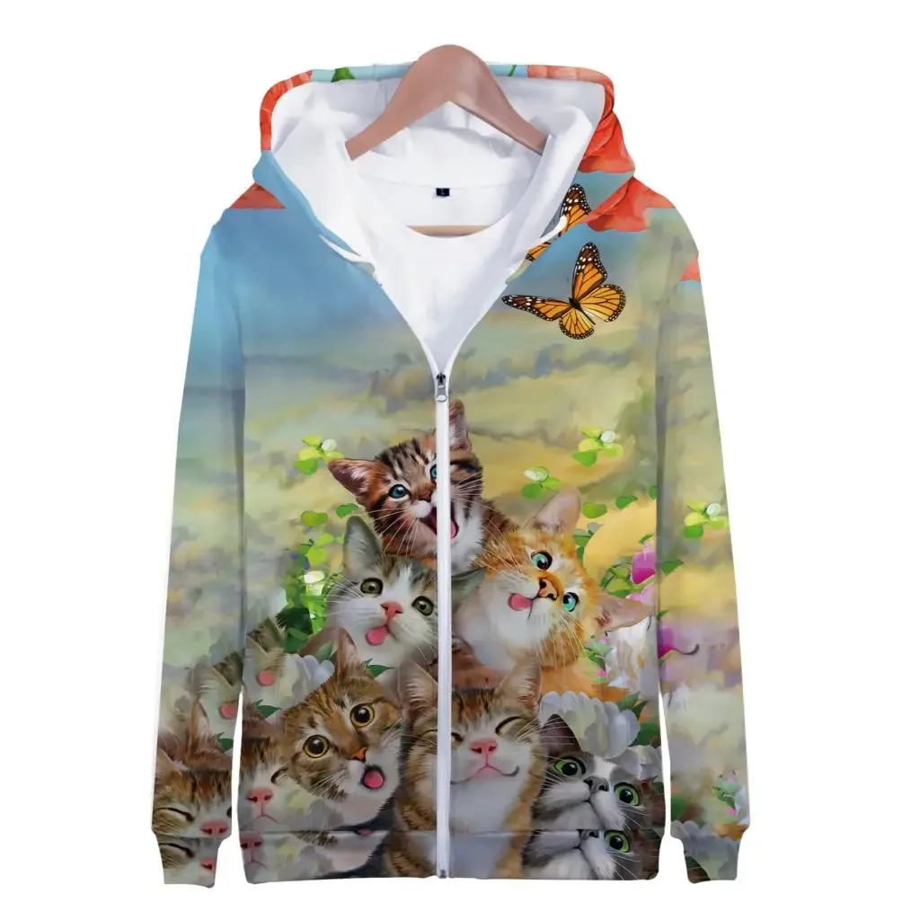 Hoodies Animal Kawaii Cat 3D Print Zipper Sweatshirts Boys Girls Sweatshirts Fashion Long Sleeve Oversized Hoodie Tracksuit Coat
Hoodies Animal Kawaii Cat 3D Print Zipper Sweatshirts Boys Girls Sweatshirts Fashion Long Sleeve Oversized Hoodie Tracksuit Coat