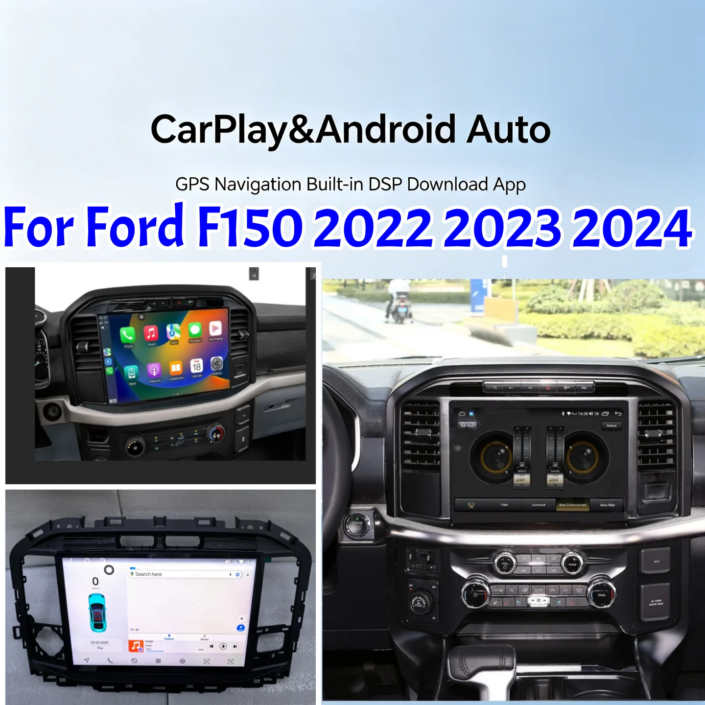 13.3" Android 13 Car Radio Stereo For Ford F150 2022 2023 2024 Wireless CarPlay Auto Multimedia Player GPS Navigation Head Unit
13.3" Android 13 Car Radio Stereo For Ford F150 2022 2023 2024 Wireless CarPlay Auto Multimedia Player GPS Navigation Head Unit