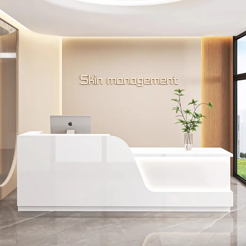 Commercial Cashier Reception Desks Business Beauty Salon Elegant Simple Service Reception Desks Modern Theke Rezeption Furniture
Commercial Cashier Reception Desks Business Beauty Salon Elegant Simple Service Reception Desks Modern Theke Rezeption Furniture