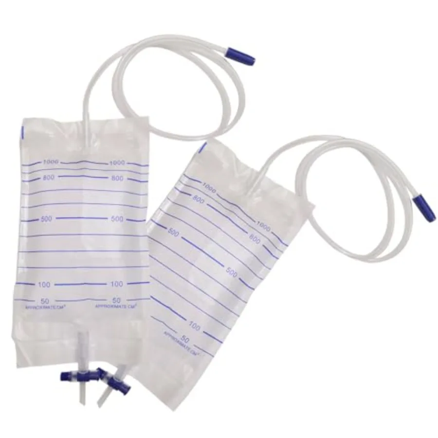 10 Pcs Urine Drainage Bags Catheter 1000ML
10 Pcs Urine Drainage Bags Catheter 1000ML