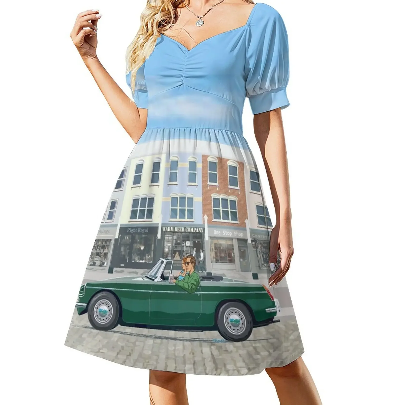 British Racing Green 'B' roadster – with optional wire wheels Short-Sleeved Dress Woman fashion Women's summer long dress
British Racing Green 'B' roadster – with optional wire wheels Short-Sleeved Dress Woman fashion Women's summer long dress