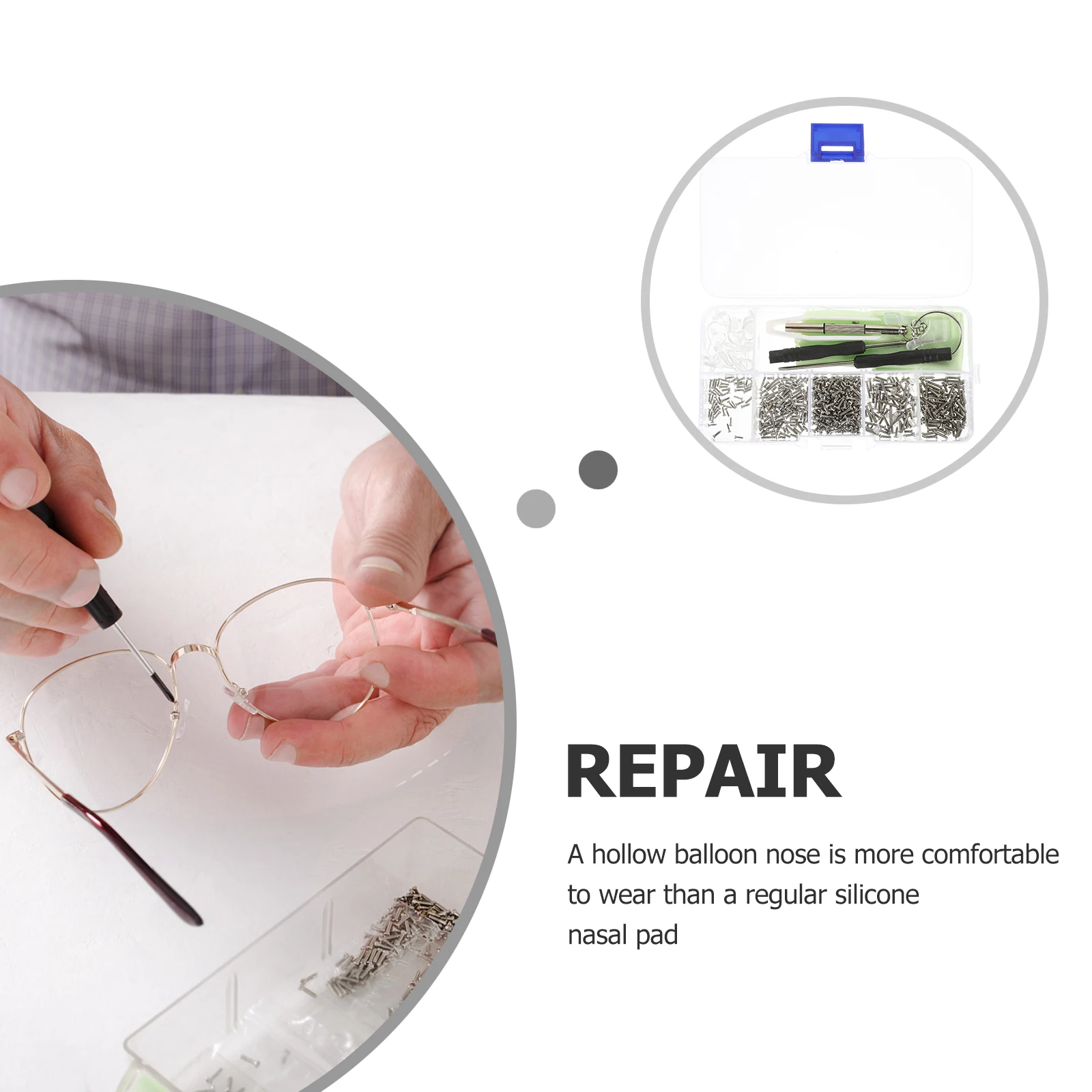 Stainless Steel Glasses Repair Kit 6pcs Plastic Tools Eyeglass Nose Pads Accessories Fixing Frames Anti for Eyeglasses
Stainless Steel Glasses Repair Kit 6pcs Plastic Tools Eyeglass Nose Pads Accessories Fixing Frames Anti for Eyeglasses