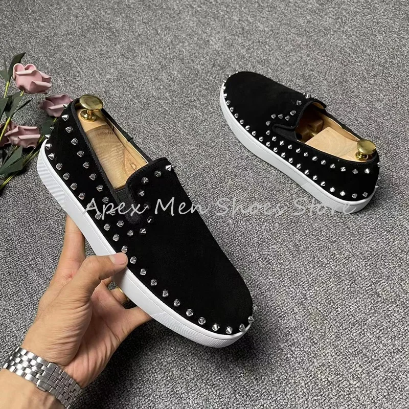 2025 Flat Rivet Single Shoes Men's Lightweight Suede Leather Loafers Slip On Casual Daily Versatile Handmade Work Shoes Comfort
2025 Flat Rivet Single Shoes Men's Lightweight Suede Leather Loafers Slip On Casual Daily Versatile Handmade Work Shoes Comfort
