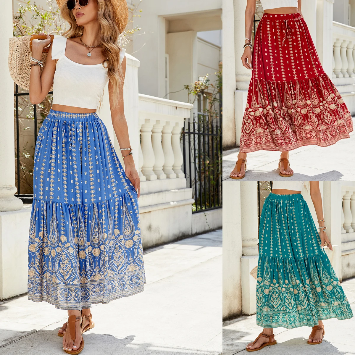 Long Skirts Women High Waist Elastic Clothes Casual Floral Printed Y2k Clothes Women Skirts Slim Bodycon Ropa De Mujer Ofertas
Long Skirts Women High Waist Elastic Clothes Casual Floral Printed Y2k Clothes Women Skirts Slim Bodycon Ropa De Mujer Ofertas