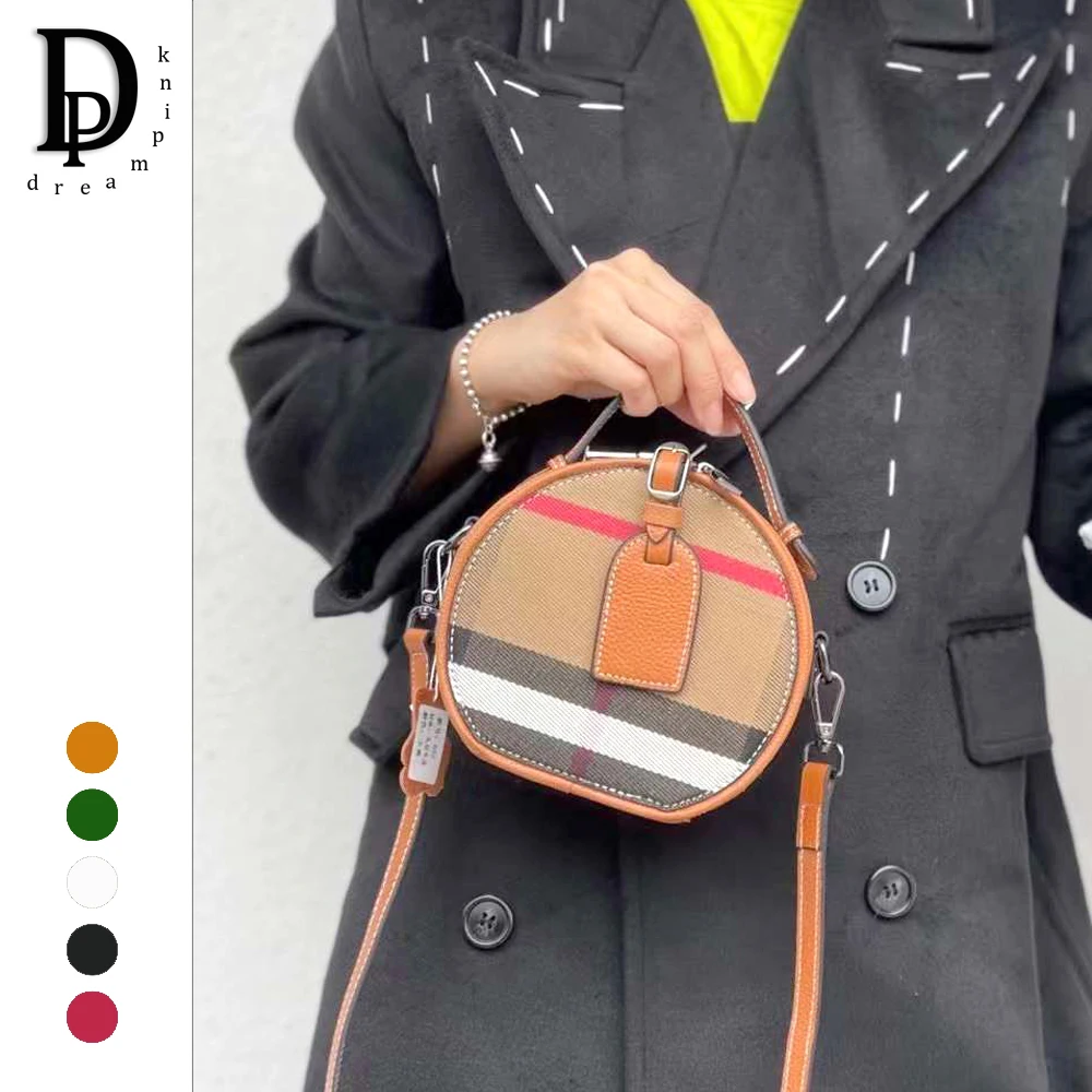 Luxury Stripe Canvas Round Women Crossbody Bag Retro Circle High Quality Female Messenger Handbag Genuine Leather Shoulder Purse
Luxury Stripe Canvas Round Women Crossbody Bag Retro Circle High Quality Female Messenger Handbag Genuine Leather Shoulder Purse