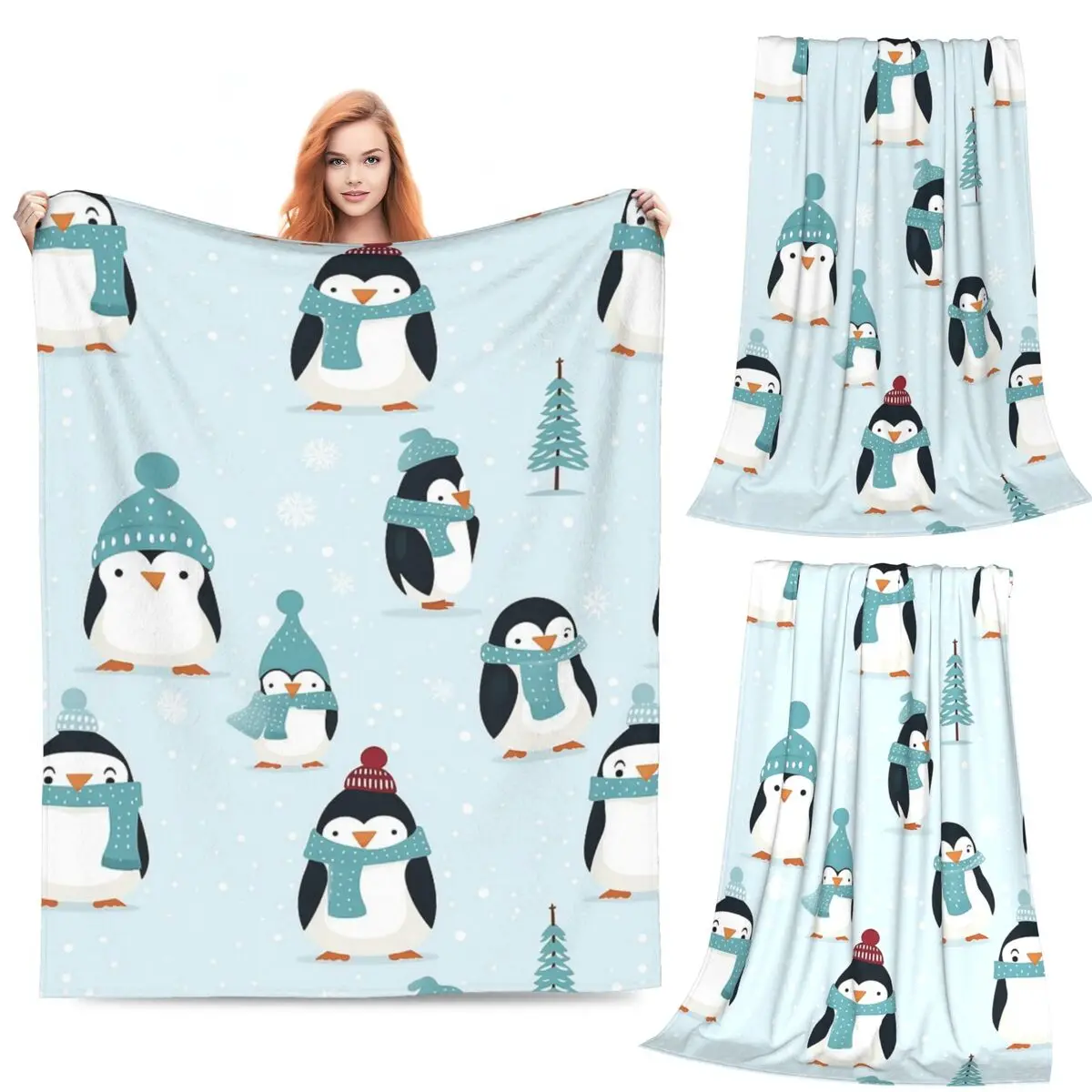 Cute Penguin Pattern Blanket Flannel Sofa Throw Blanket Super Soft for Couch Bedding Outdoor Throws Bedspread Quilt
Cute Penguin Pattern Blanket Flannel Sofa Throw Blanket Super Soft for Couch Bedding Outdoor Throws Bedspread Quilt