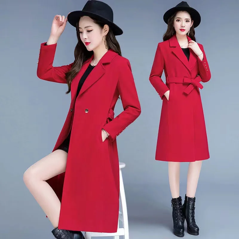 2024 Solid Colo Slim Woolen Women's Coat Long Jacket Autumn Winter Fashion Korean Outerwear Black Coat Elegant Female Clothing
2024 Solid Colo Slim Woolen Women's Coat Long Jacket Autumn Winter Fashion Korean Outerwear Black Coat Elegant Female Clothing