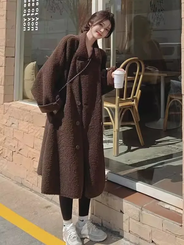 plus Size Fluffy Lamb Fur Jaet Mid-Length Thi Warm Autumn Winter New Sle Korean Version Commute High Waist Polyester
plus Size Fluffy Lamb Fur Jaet Mid-Length Thi Warm Autumn Winter New Sle Korean Version Commute High Waist Polyester