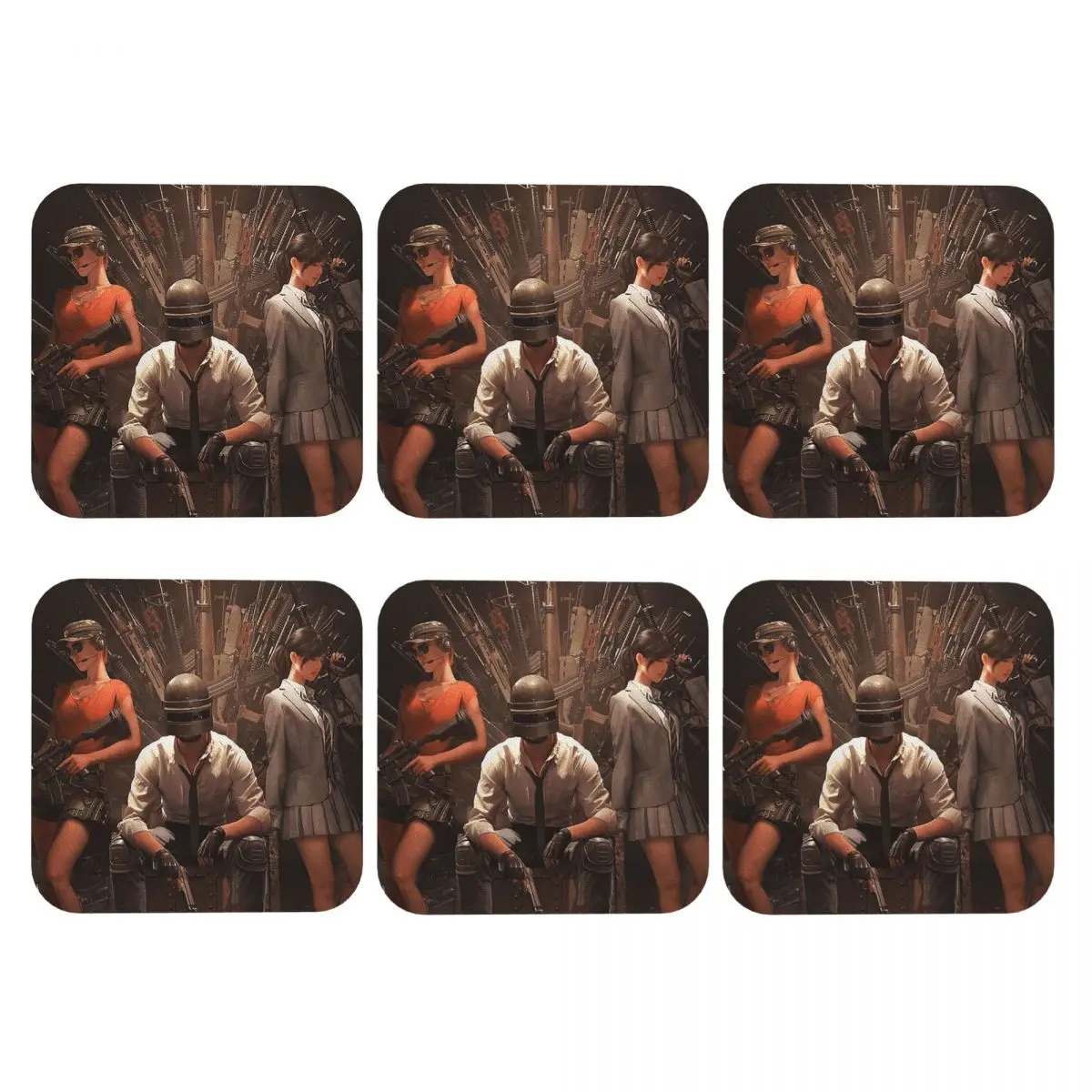 Pubg Battlegrounds Shooting Game Coasters PVC Leather Placemats Insulation Coffee Mats for Decor Kitchen Dining Pads Set of 6
Pubg Battlegrounds Shooting Game Coasters PVC Leather Placemats Insulation Coffee Mats for Decor Kitchen Dining Pads Set of 6