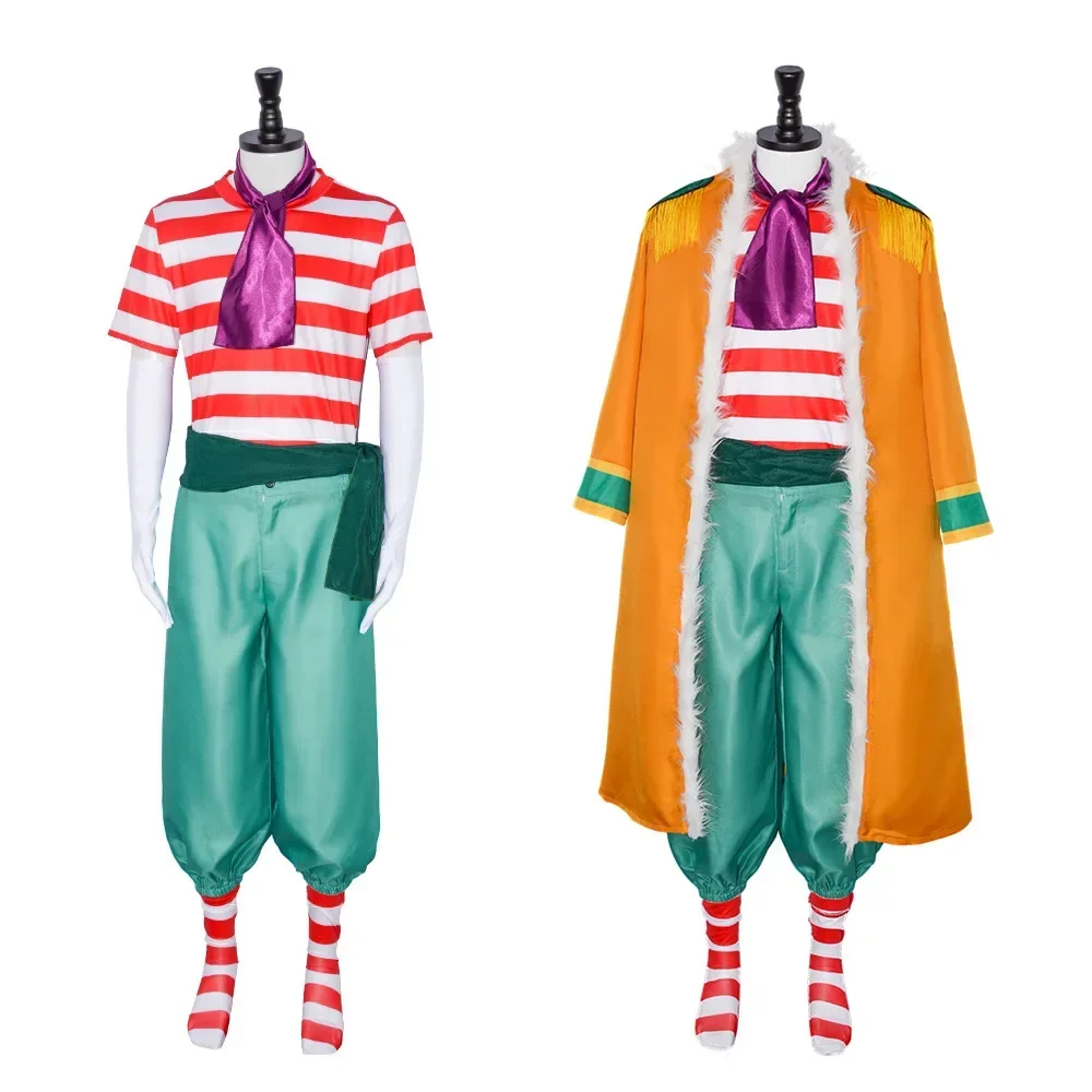 Anime Buggy Cosplay Costume Adult Unisex Clown Uniform Suit Disguise Halloween Party Outfit Carnival
Anime Buggy Cosplay Costume Adult Unisex Clown Uniform Suit Disguise Halloween Party Outfit Carnival