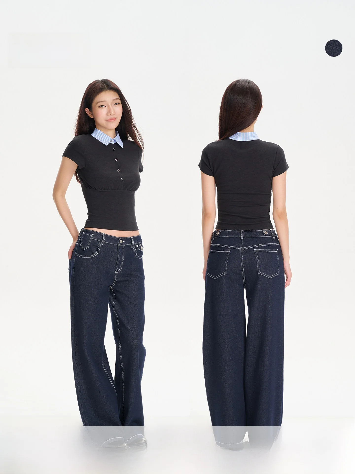 Yuuue Spring 2026 Natural Waist Straight Leg Jeans White Stitching Lazy Vintage Original Blue Denim Women's Fashion
Yuuue Spring 2026 Natural Waist Straight Leg Jeans White Stitching Lazy Vintage Original Blue Denim Women's Fashion