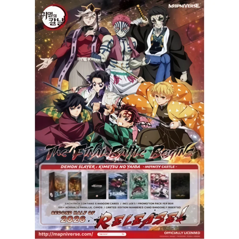 【 Pre Sale 】 Genuine Edition Demon Slayer: Kimetsu No Yaiba Infinity Castle Kamado Tanjiro Tomioka Giyuu Collectible Cards Gifts
【 Pre Sale 】 Genuine Edition Demon Slayer: Kimetsu No Yaiba Infinity Castle Kamado Tanjiro Tomioka Giyuu Collectible Cards Gifts