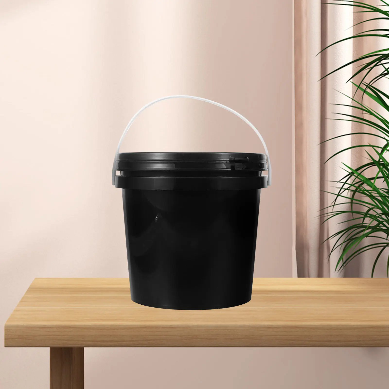 Black Lightproof Round Plastic Paint Container with Locking Lid Comfortable Handle Easy Pour Design for Art Pigment Storage Home
Black Lightproof Round Plastic Paint Container with Locking Lid Comfortable Handle Easy Pour Design for Art Pigment Storage Home