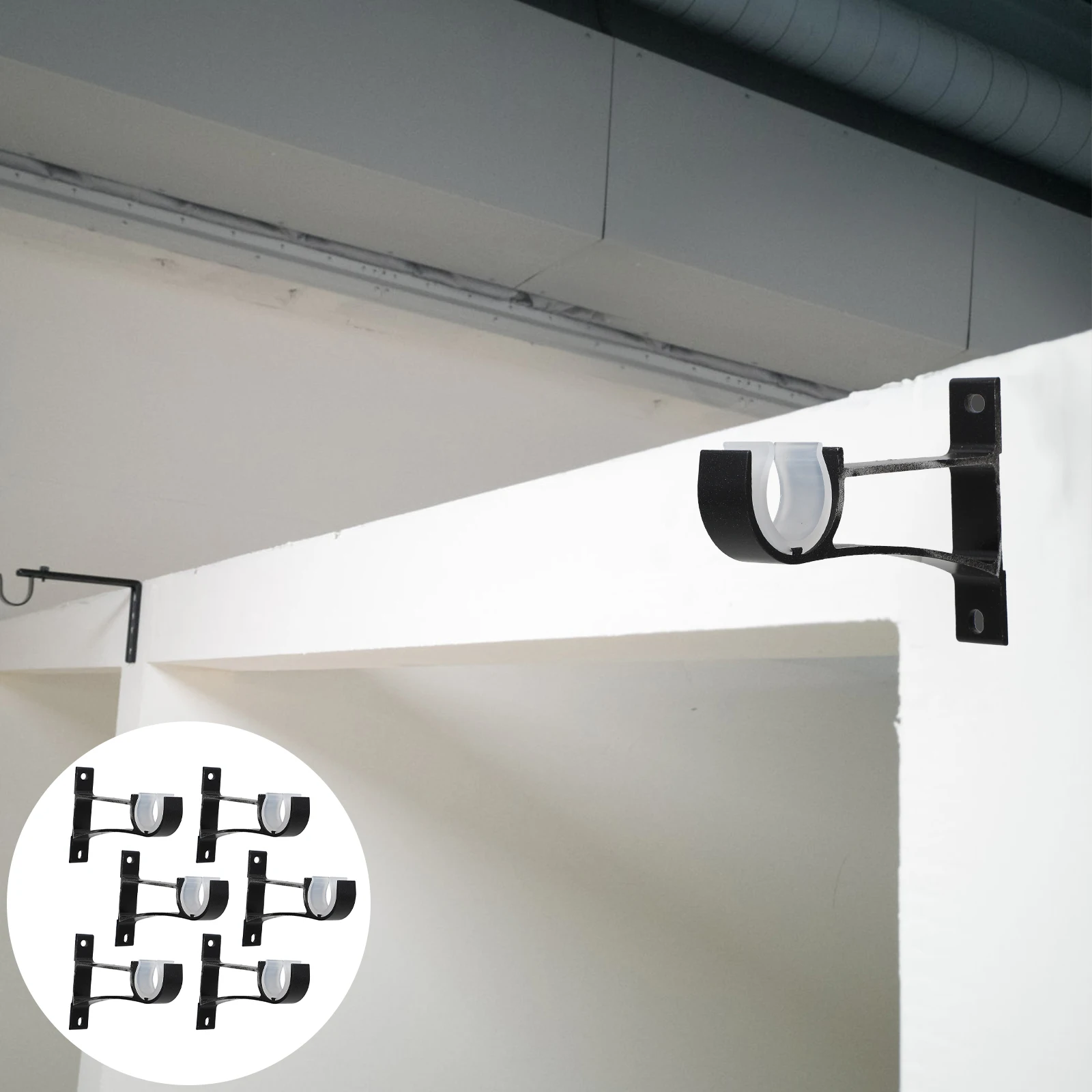 1 set Aluminum Alloy Plastic Curtain Rod Brackets Fixing Supports Racks Easy Install Home Office Hotel Use
1 set Aluminum Alloy Plastic Curtain Rod Brackets Fixing Supports Racks Easy Install Home Office Hotel Use