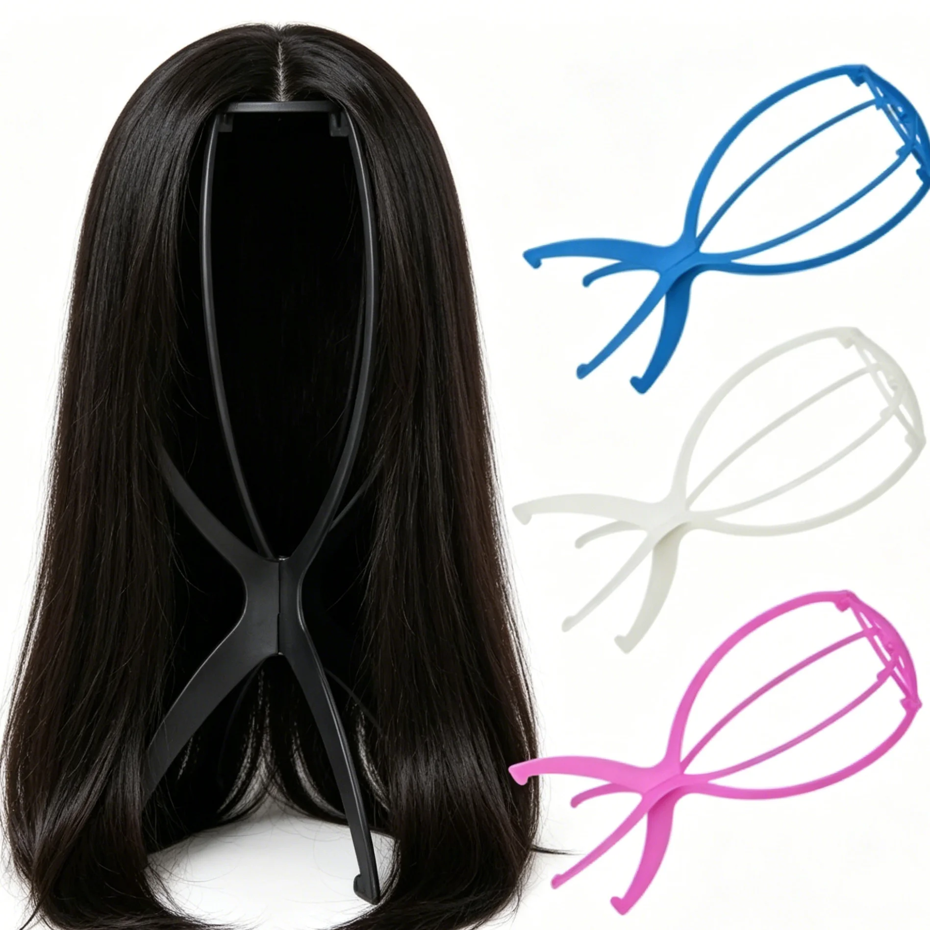 2Pcs Wig Stand Holder Portable Foldable Wig Drying Stand Wig & Hat Display Stand for Home Salon Travel Use
2Pcs Wig Stand Holder Portable Foldable Wig Drying Stand Wig & Hat Display Stand for Home Salon Travel Use
