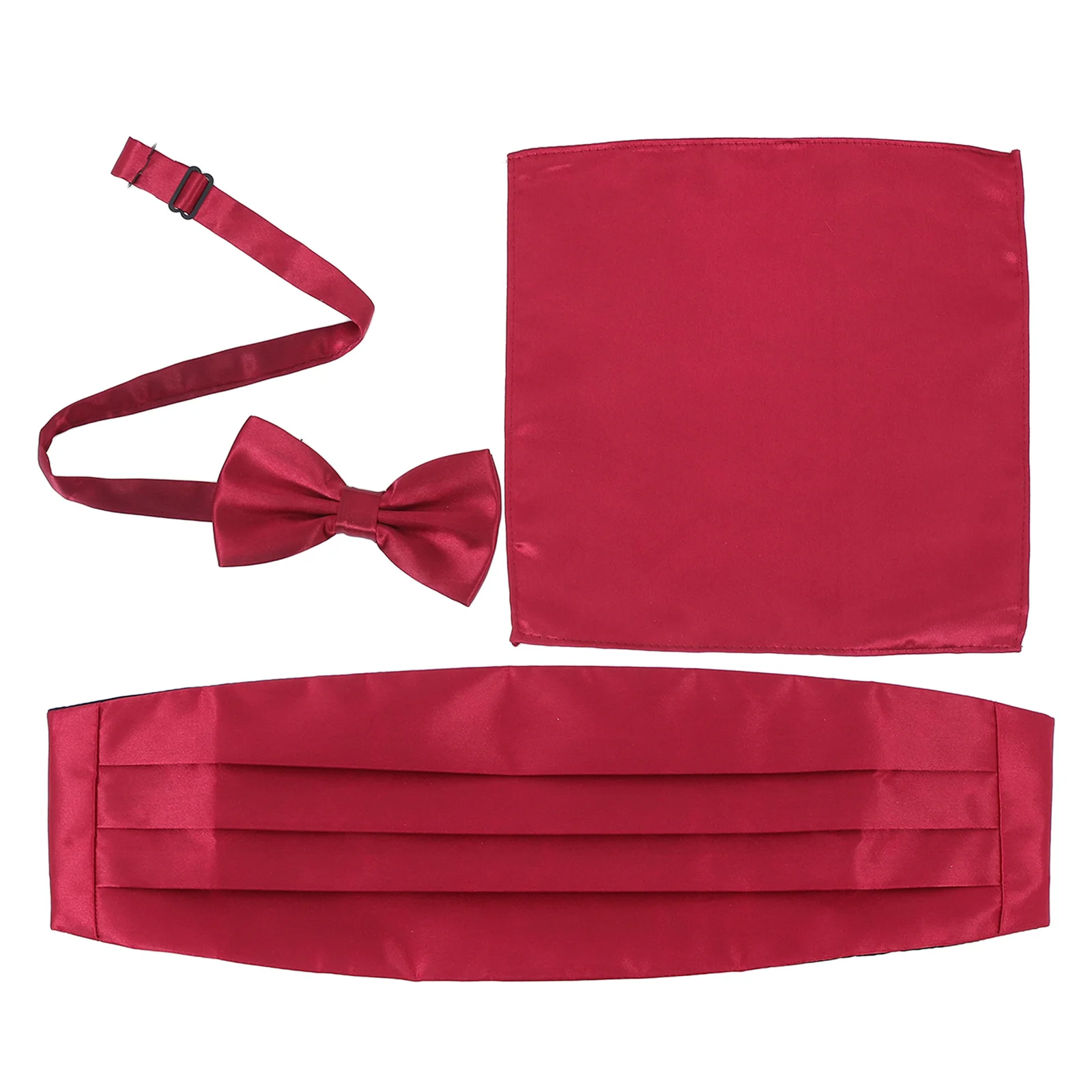 3 Pcs Dress Cummerbund Bow Tie Set Polyester Pocket Men Cummerbunds Square Wedding Party Groomsmen Suit Accessories
3 Pcs Dress Cummerbund Bow Tie Set Polyester Pocket Men Cummerbunds Square Wedding Party Groomsmen Suit Accessories