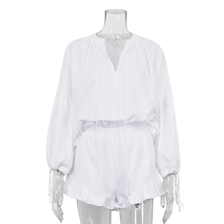 Shpmishal Y2K Long Sleeve Top & High Waist Shorts Set Women Fall Casual Cotton Blend Two Piece Outfit
Shpmishal Y2K Long Sleeve Top & High Waist Shorts Set Women Fall Casual Cotton Blend Two Piece Outfit