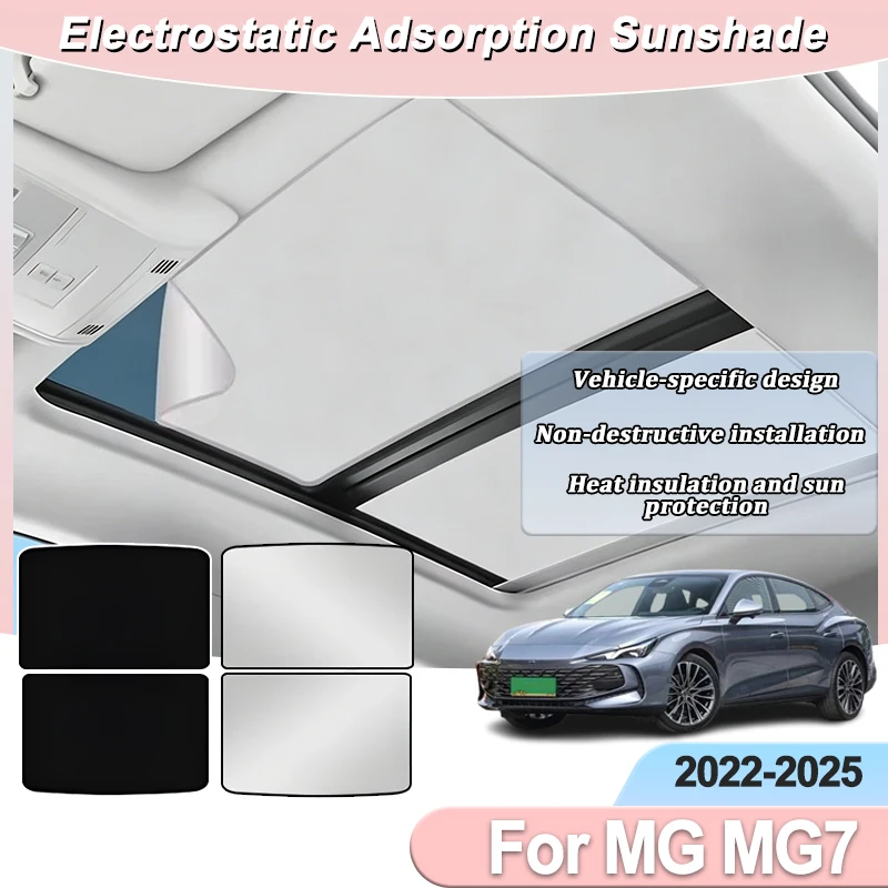 For MG MG7 2022 2023 2024 2025 Accessories Electrostatic Adsorption Skylight Sunroof Sunshade Car Glass Roof Insulation Visors
For MG MG7 2022 2023 2024 2025 Accessories Electrostatic Adsorption Skylight Sunroof Sunshade Car Glass Roof Insulation Visors