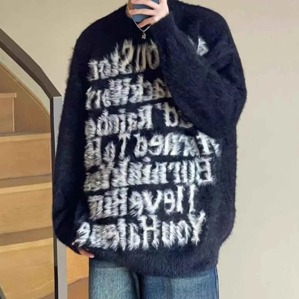 2025 Winter New Men's Letter Knitted Long-Sleeve Sweater American Retro Fashion Trendy High Street Loose Casual Niche Men's Top
2025 Winter New Men's Letter Knitted Long-Sleeve Sweater American Retro Fashion Trendy High Street Loose Casual Niche Men's Top