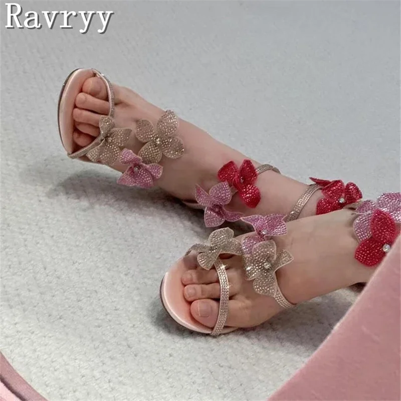 Fairy Style Rhinestone Flower Sandas Women Summer New Fashion Ankle Straps Thin High Heels Exquisite Crystal Shoes
Fairy Style Rhinestone Flower Sandas Women Summer New Fashion Ankle Straps Thin High Heels Exquisite Crystal Shoes