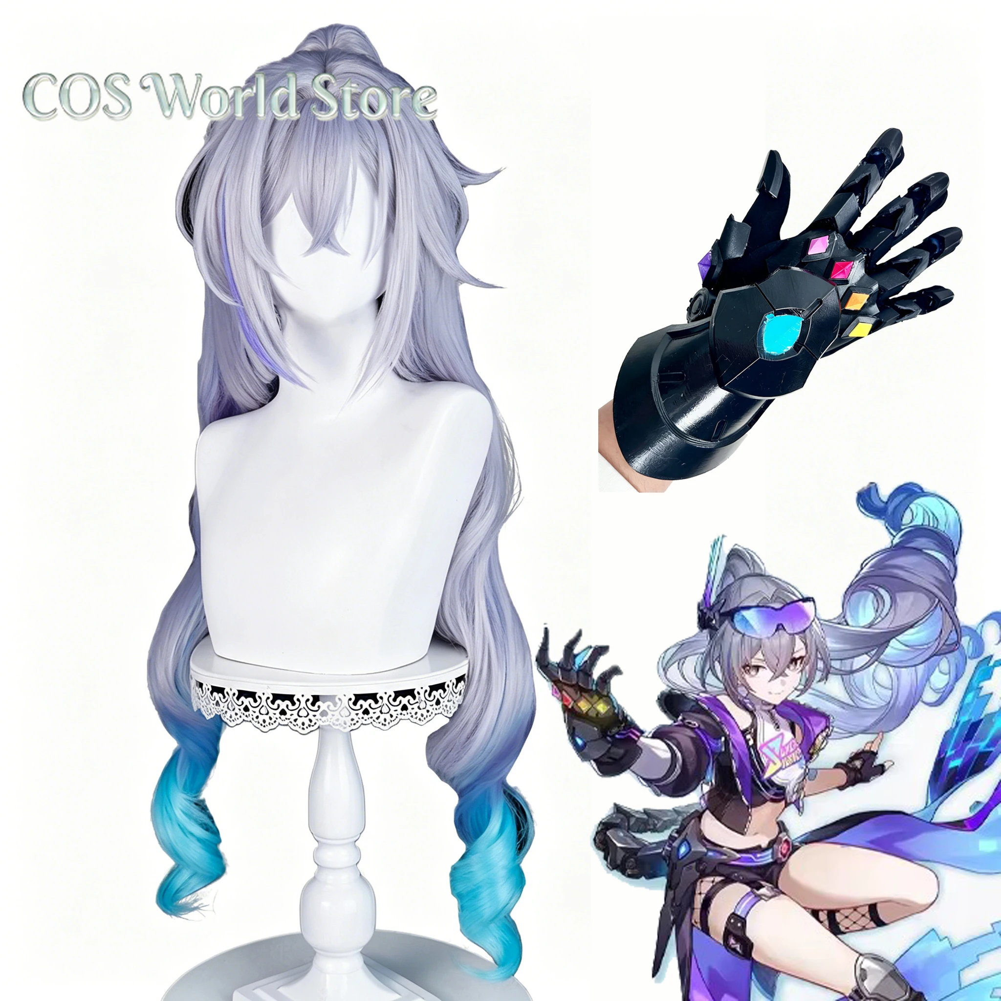 Anime Honkai Star Rail Silver Wolf Cosplay Wig Gloves Cartoon Machine Hand Magic Hands Gloves Weaponry Props Gift
Anime Honkai Star Rail Silver Wolf Cosplay Wig Gloves Cartoon Machine Hand Magic Hands Gloves Weaponry Props Gift