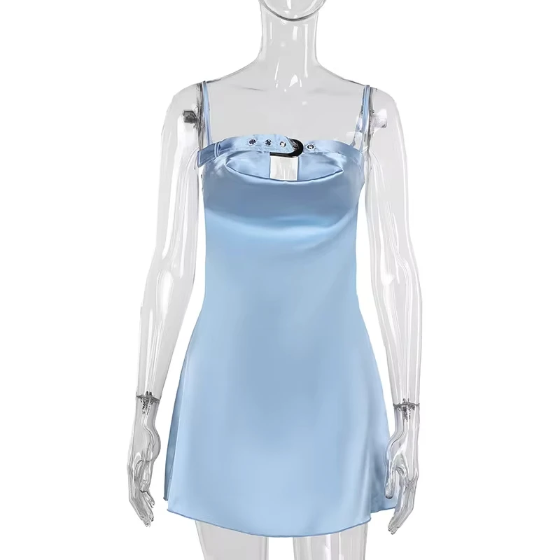 Summer 2025 Hot New Style European and American Style Spaghetti Strap Adjustable Pocket Collar Satin Belt Dress Wome
Summer 2025 Hot New Style European and American Style Spaghetti Strap Adjustable Pocket Collar Satin Belt Dress Wome