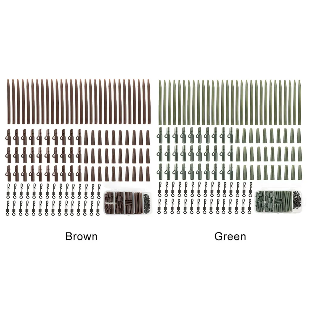 120Pcs Carp Fishing Accessories Clip Quick Change Swivels Tail Sleeves Carp Fishing Accessories Set for Carp Fishing Rig
120Pcs Carp Fishing Accessories Clip Quick Change Swivels Tail Sleeves Carp Fishing Accessories Set for Carp Fishing Rig