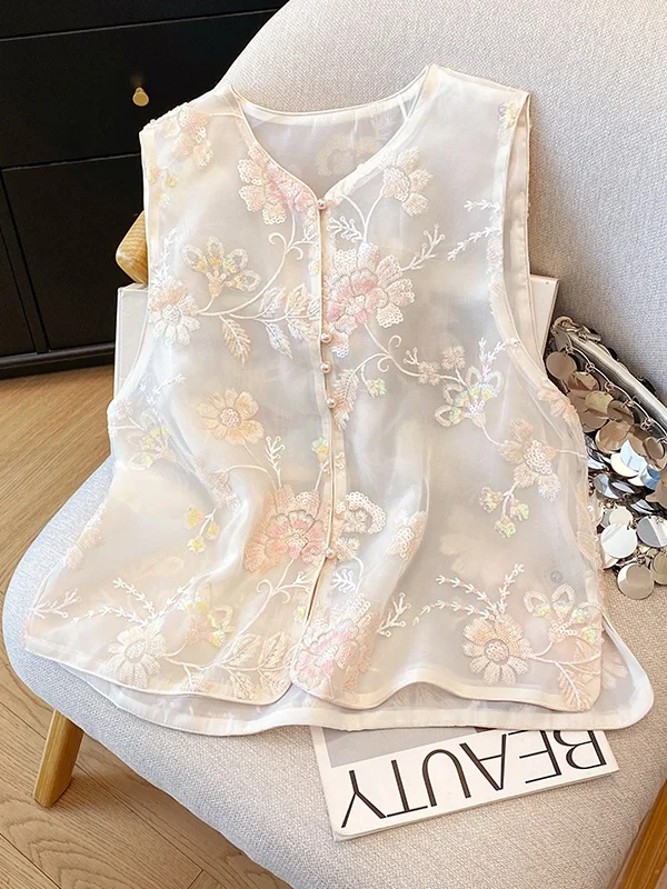 Новая китайская вышитая жилетка для женщин, лето 2025, с объемной вышивкой, пайетками, ярким пэчворком, многослойная, для повседневной носки
Новая китайская вышитая жилетка для женщин, лето 2025, с объемной вышивкой, пайетками, ярким пэчворком, многослойная, для повседневной носки