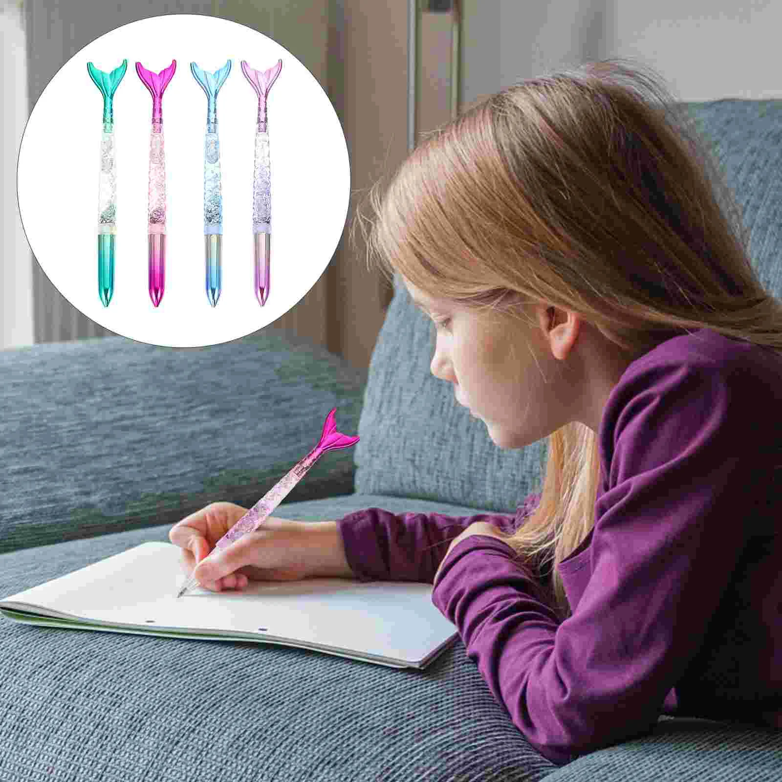 4 Pcs Mermaid Ballpoint Pen Creative Gel Pens Stationery Brush Ball-point Plastic Girl
4 Pcs Mermaid Ballpoint Pen Creative Gel Pens Stationery Brush Ball-point Plastic Girl