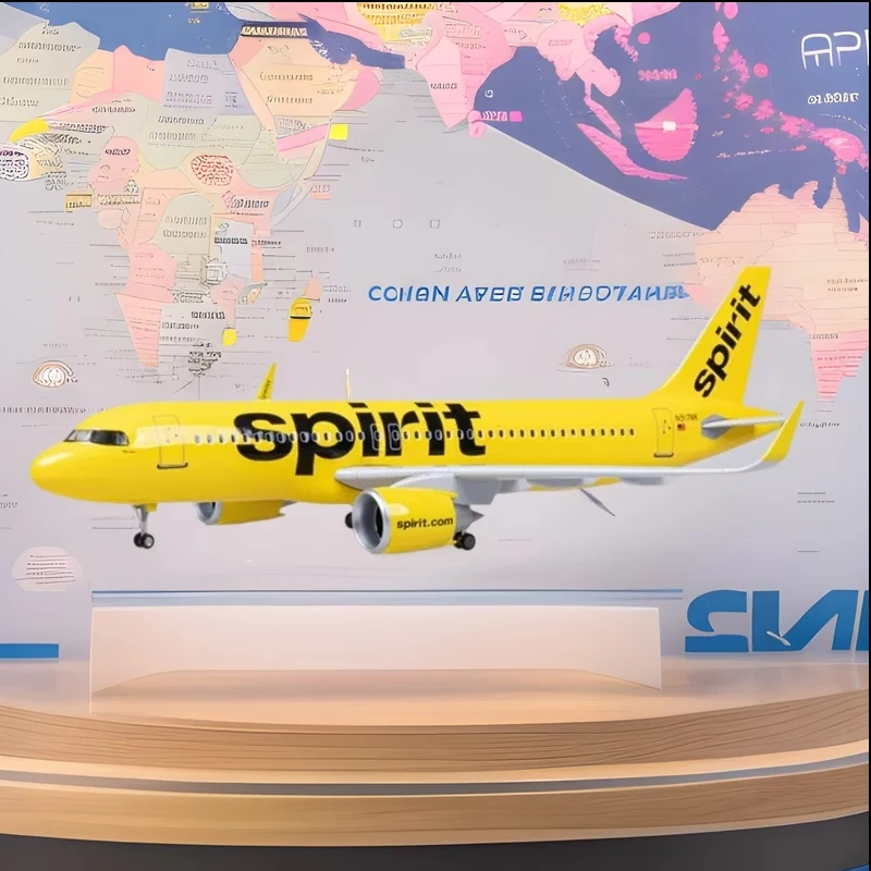 Airbus 47CM 320 A320 Spirit Airlines Aircraft Model W Light and Wheel Landing Gear Diecast Plastic Resin Plane Toy Home Decorati
Airbus 47CM 320 A320 Spirit Airlines Aircraft Model W Light and Wheel Landing Gear Diecast Plastic Resin Plane Toy Home Decorati