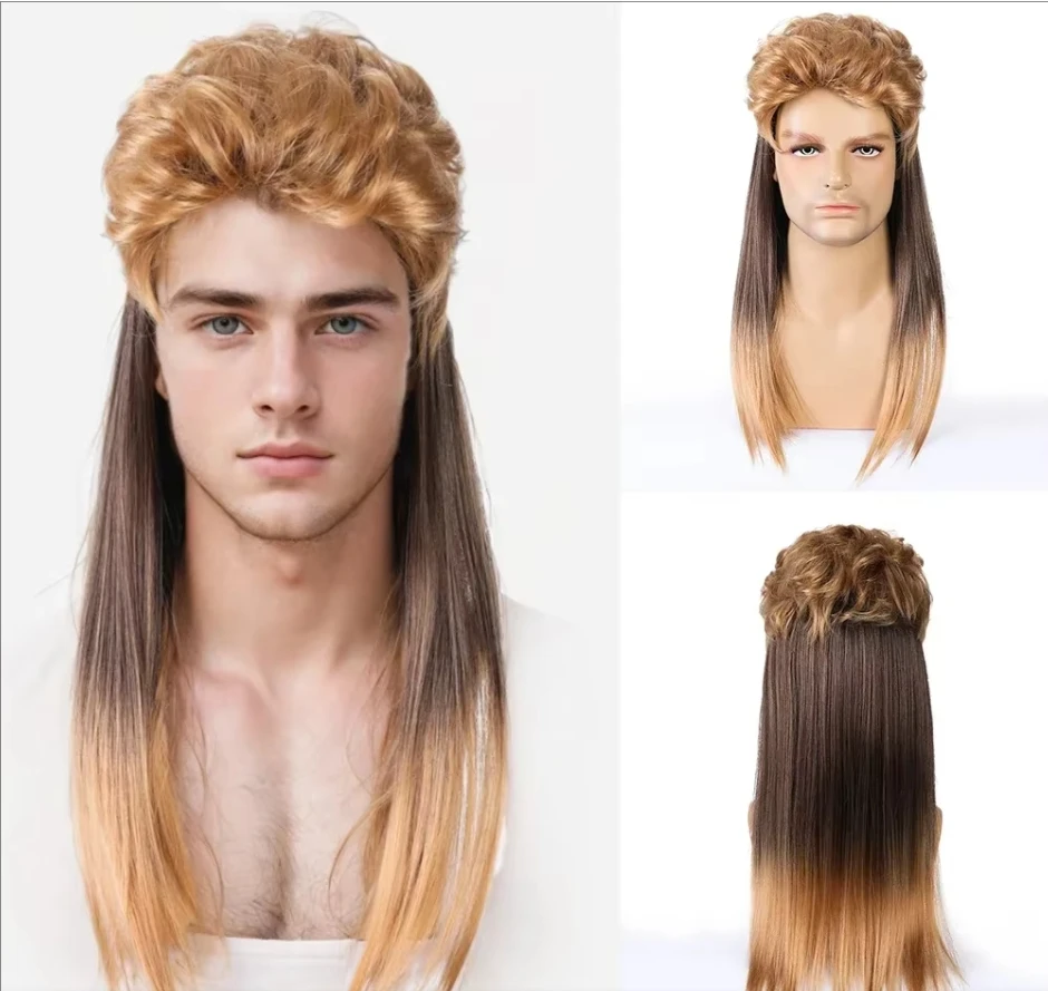 Synthetic Mullet Wigs for Men Blonde Gradient Hair Cosplay 80s Party Pop Rock Daily Wear Wig Heat Resistant
Synthetic Mullet Wigs for Men Blonde Gradient Hair Cosplay 80s Party Pop Rock Daily Wear Wig Heat Resistant