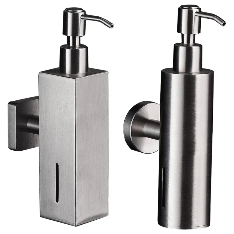Stainless Steel Brushed Nickel Finish Soap Dispenser Bathroom Shampoo Box Soap Container Wall Mounted Soap Dispenser 200ML
Stainless Steel Brushed Nickel Finish Soap Dispenser Bathroom Shampoo Box Soap Container Wall Mounted Soap Dispenser 200ML