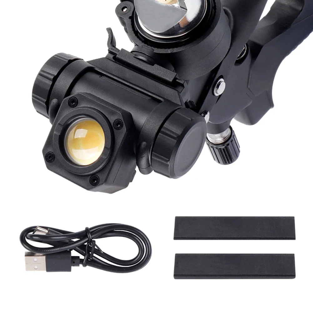 LED Paint Spray Light With Rotatable Head Dual Brightness Settings And Long Lasting Rechargeable Power For Auto Shops