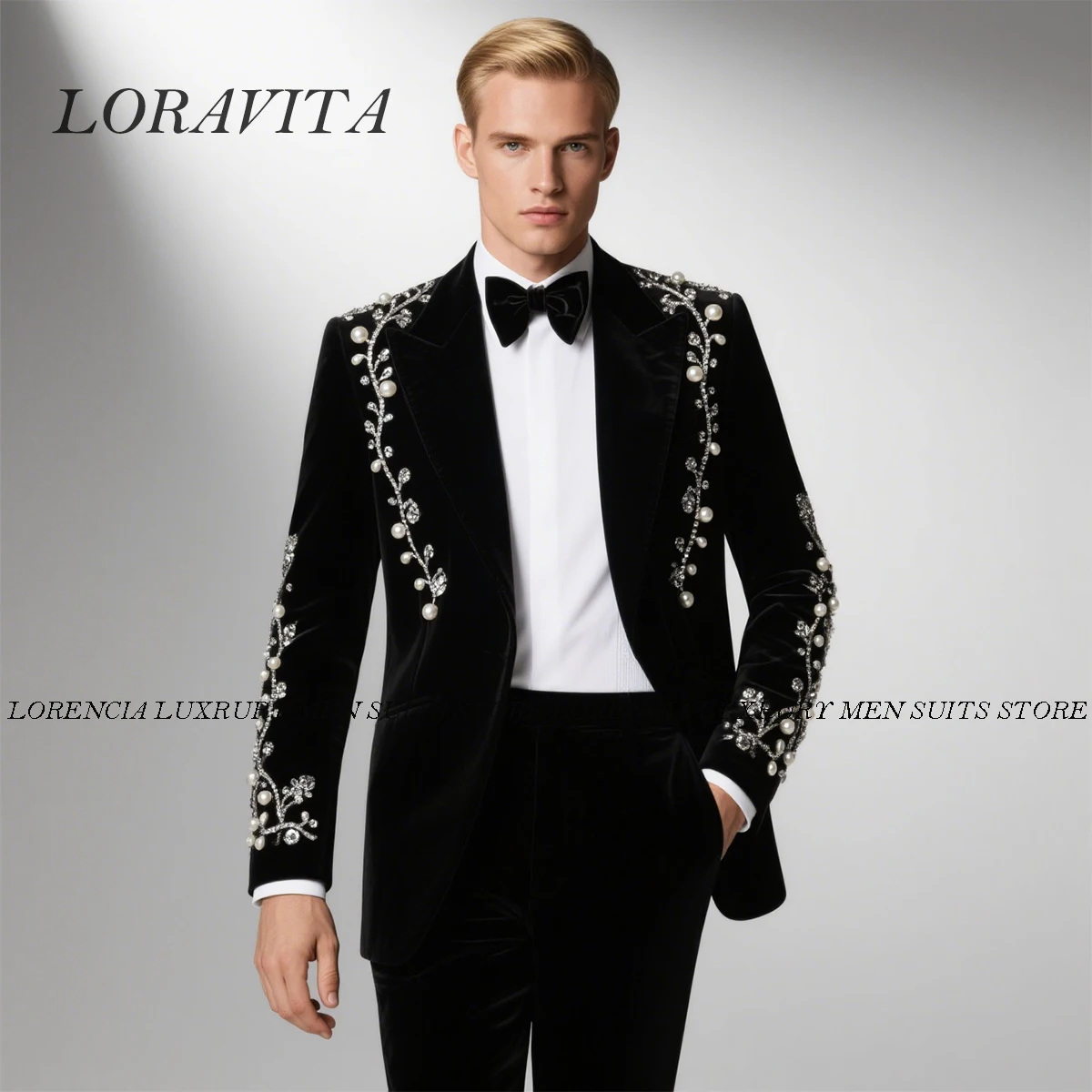 Индивидуальные блестящие металлические украшенные мужские костюмы, комплекты из 2 предметов, пиджак для выпускного вечера, костюм Homme Weddinmg, облегающие смокинги для жениха 
Индивидуальные блестящие металлические украшенные мужские костюмы, комплекты из 2 предметов, пиджак для выпускного вечера, костюм Homme Weddinmg, облегающие смокинги для жениха