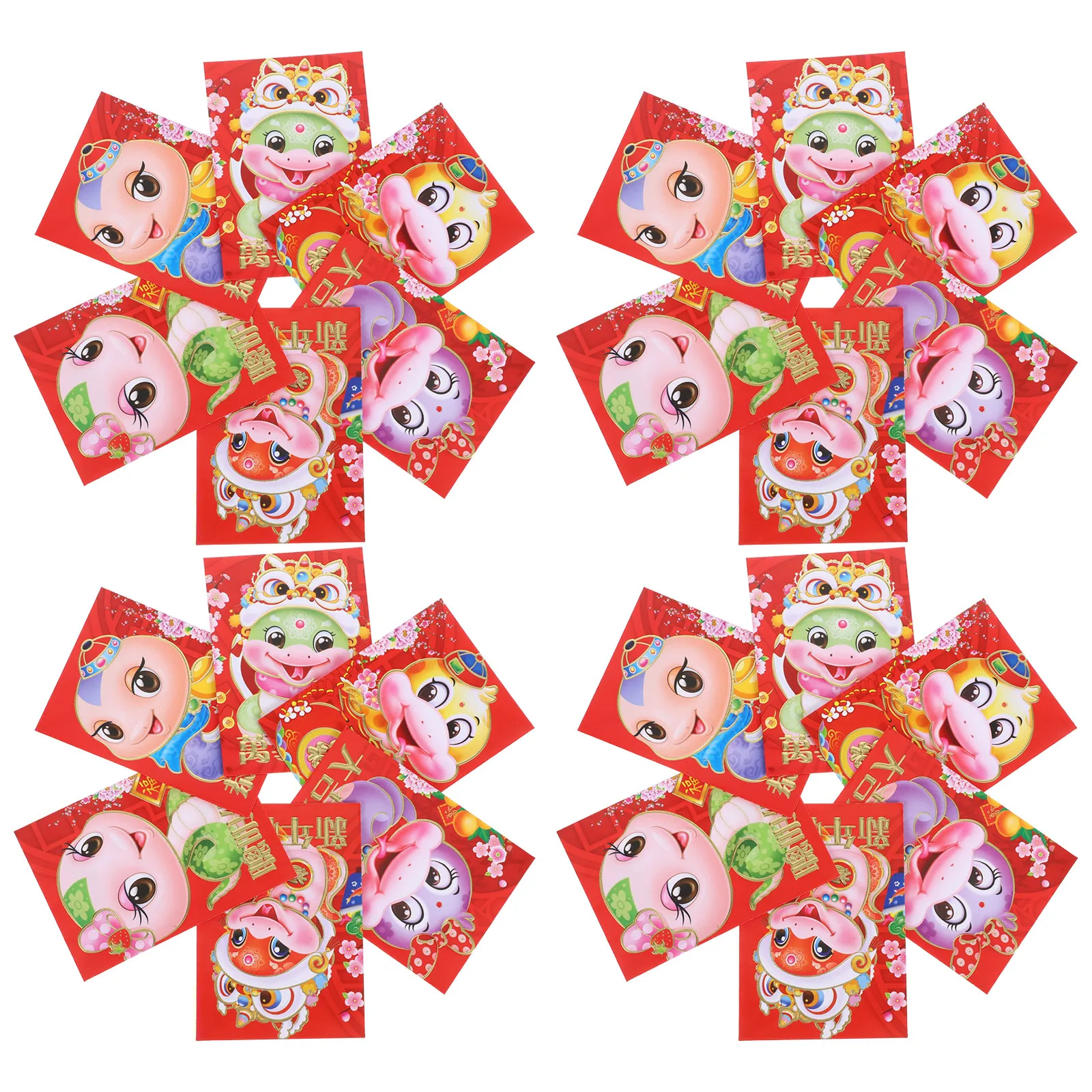 60Pcs Cartoon Snake Zodiac Red Lucky Money Envelopes Large Capacity Chinese New Year Red Envelopes Decorative Packets
60Pcs Cartoon Snake Zodiac Red Lucky Money Envelopes Large Capacity Chinese New Year Red Envelopes Decorative Packets