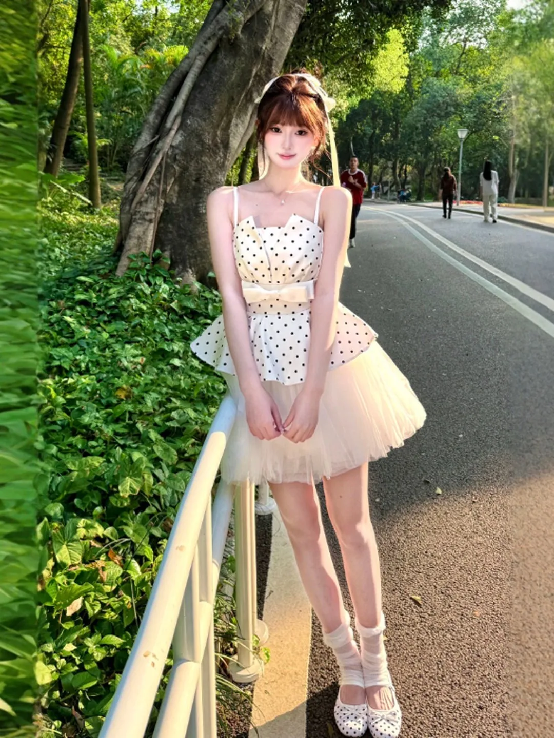 Sweet Knot Waist Cinched Puffy Net Skirt Dress Miniature Beautiful Summer Dress Korean Gentle Style Cotton Dress
Sweet Knot Waist Cinched Puffy Net Skirt Dress Miniature Beautiful Summer Dress Korean Gentle Style Cotton Dress