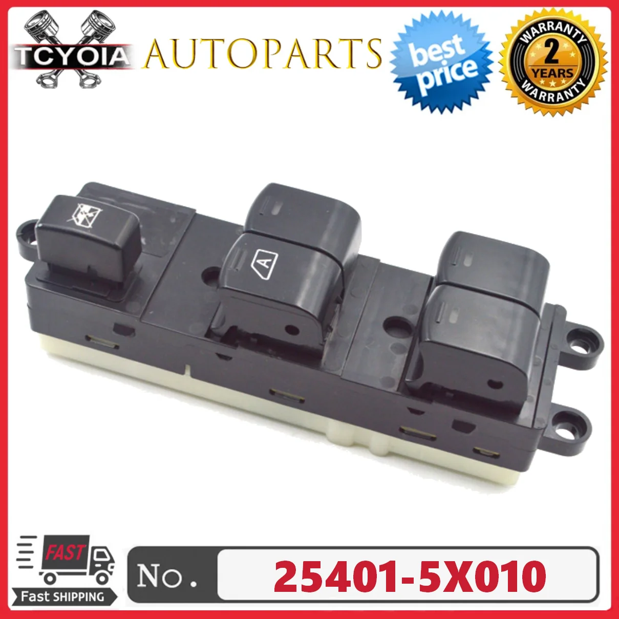 Power Window Control Switch 25401-5X010 25401-EB30B 25401-JD001 For Nissan Navara D40 Pathfinder R51 Qashqai J10 JJ10 2005-2016
Power Window Control Switch 25401-5X010 25401-EB30B 25401-JD001 For Nissan Navara D40 Pathfinder R51 Qashqai J10 JJ10 2005-2016