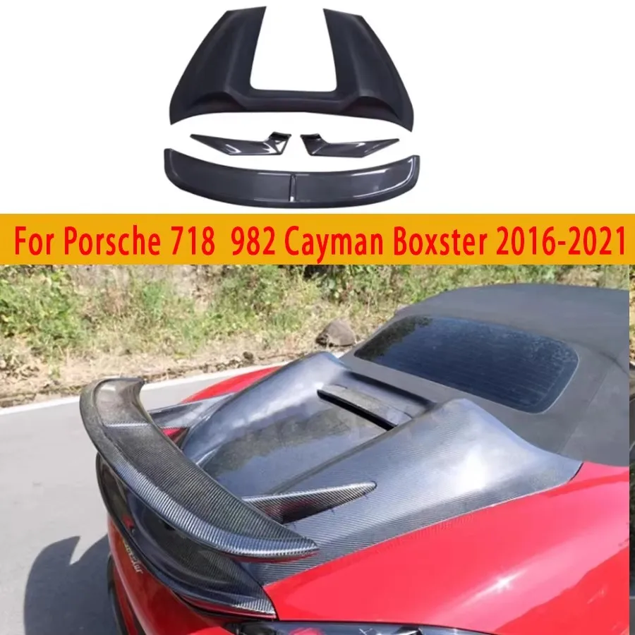 For Porsche 718 982 Cayman Boxster2016-2021 Hump Style Carbon Fiber Tail fins Rear Trunk Spoiler Guide Wing Rear Wing body kit
For Porsche 718 982 Cayman Boxster2016-2021 Hump Style Carbon Fiber Tail fins Rear Trunk Spoiler Guide Wing Rear Wing body kit